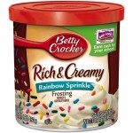 Betty Crocker Rich & Creamy Rainbow Sprinkle Frosting 16 OZ (453g) 